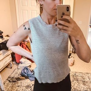 Sleeveless Sweater Top